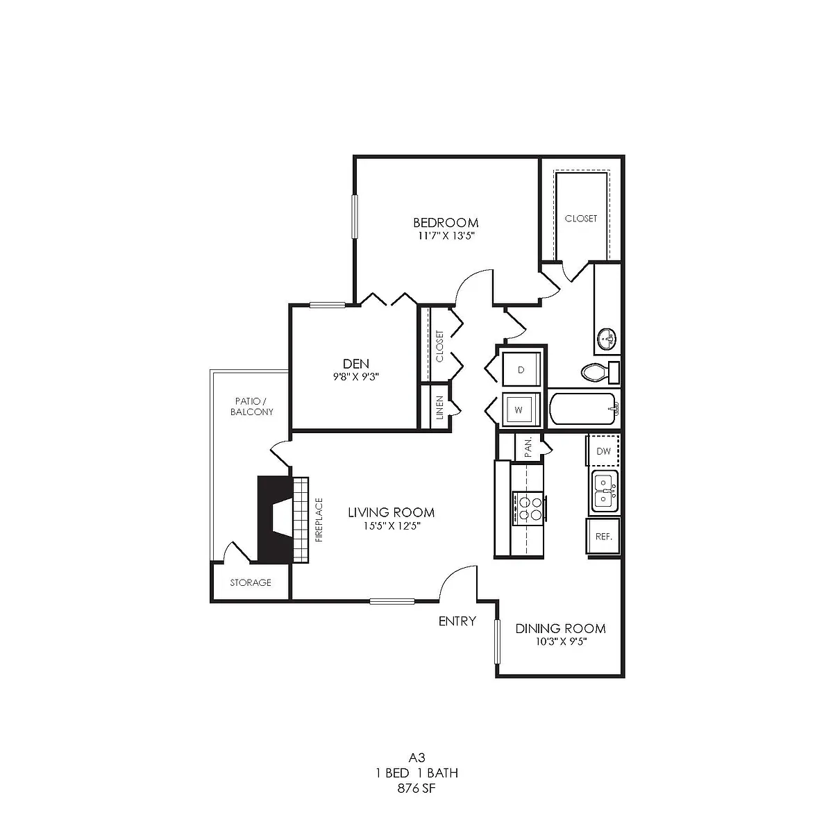 Floor plan A3 Renovated