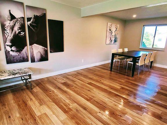 dining room and living room breezeway