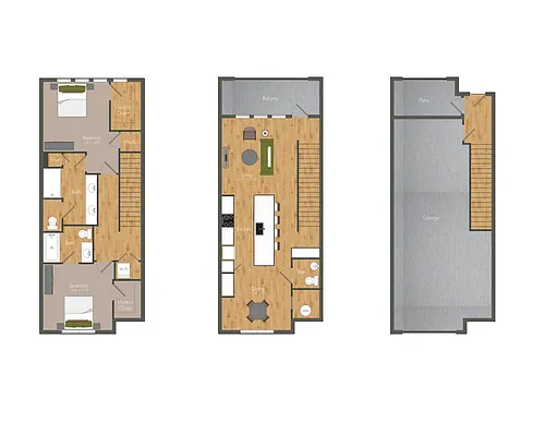 Floor plan B3TH (Townhome)