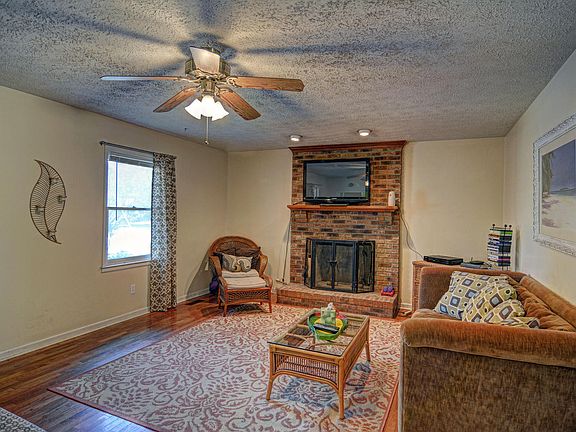 Wood burning fireplace