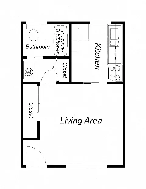 Floor plan Studio
