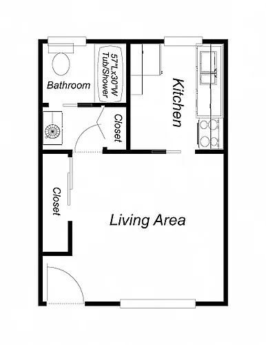 Floor plan Studio