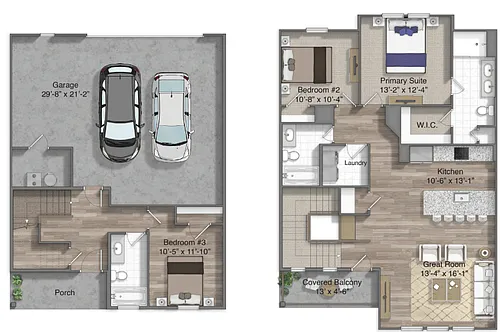 Floor plan Latimer with Attached Garage