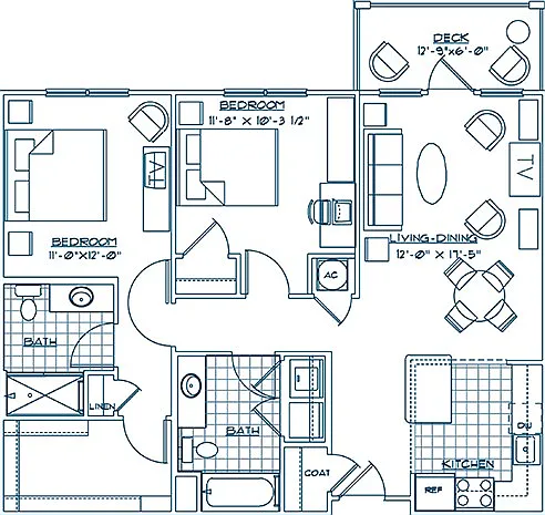 The Surrey | 2 Bed / 2 Bath The Surrey | 2 Bed / 2 Bath
