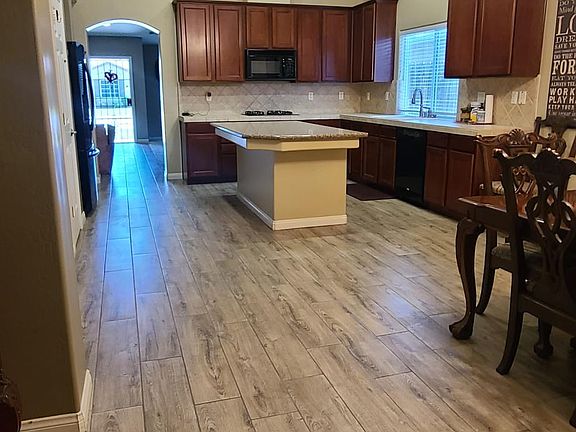 Kitchen and living/dining