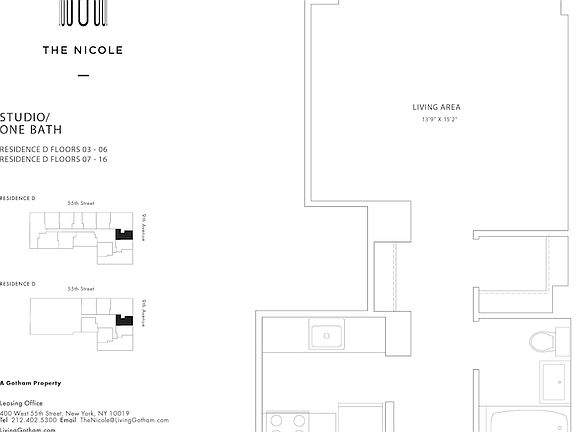 2nd image of 400 W 55th St APT 11D