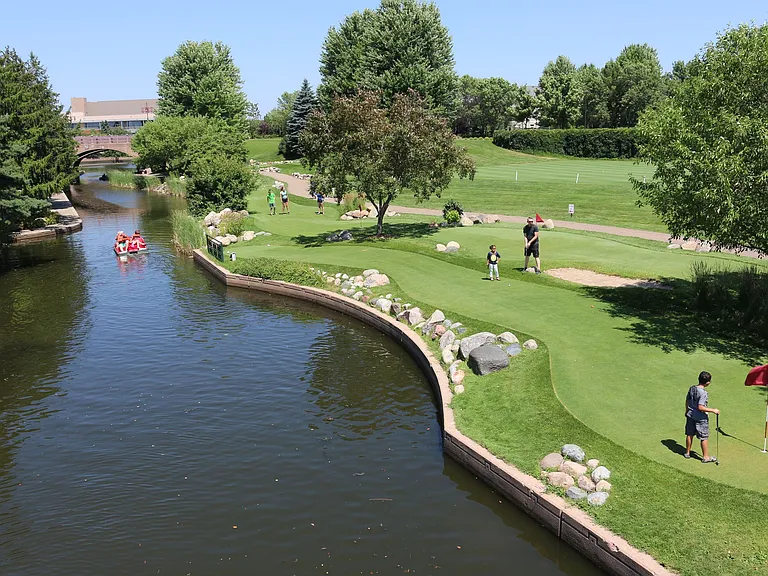 Centennial Lakes across the street from Cedars of Edina