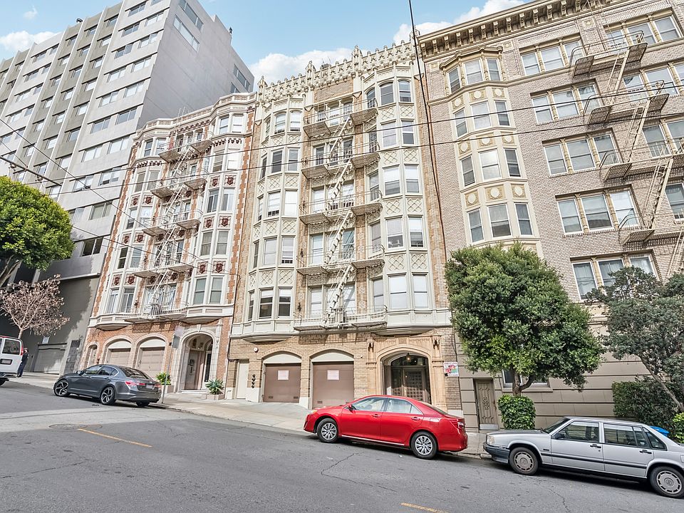 Front exterior view of the apartment building at 1840 Clay St, San Francisco, CA 94109, USA