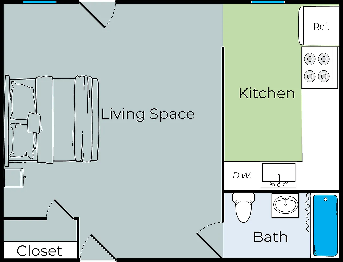 Floor plan The Addington