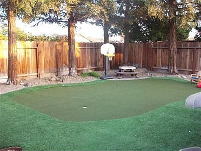 Backyard w/ putting green