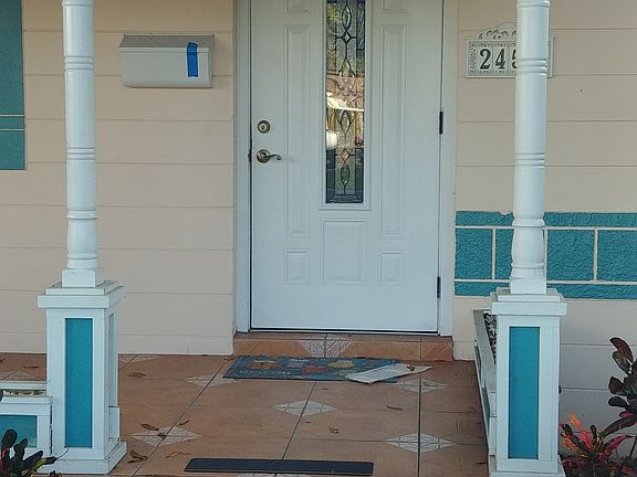 Tiled front porch