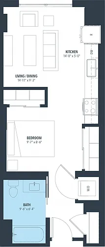 Floor plan Studio-e10b