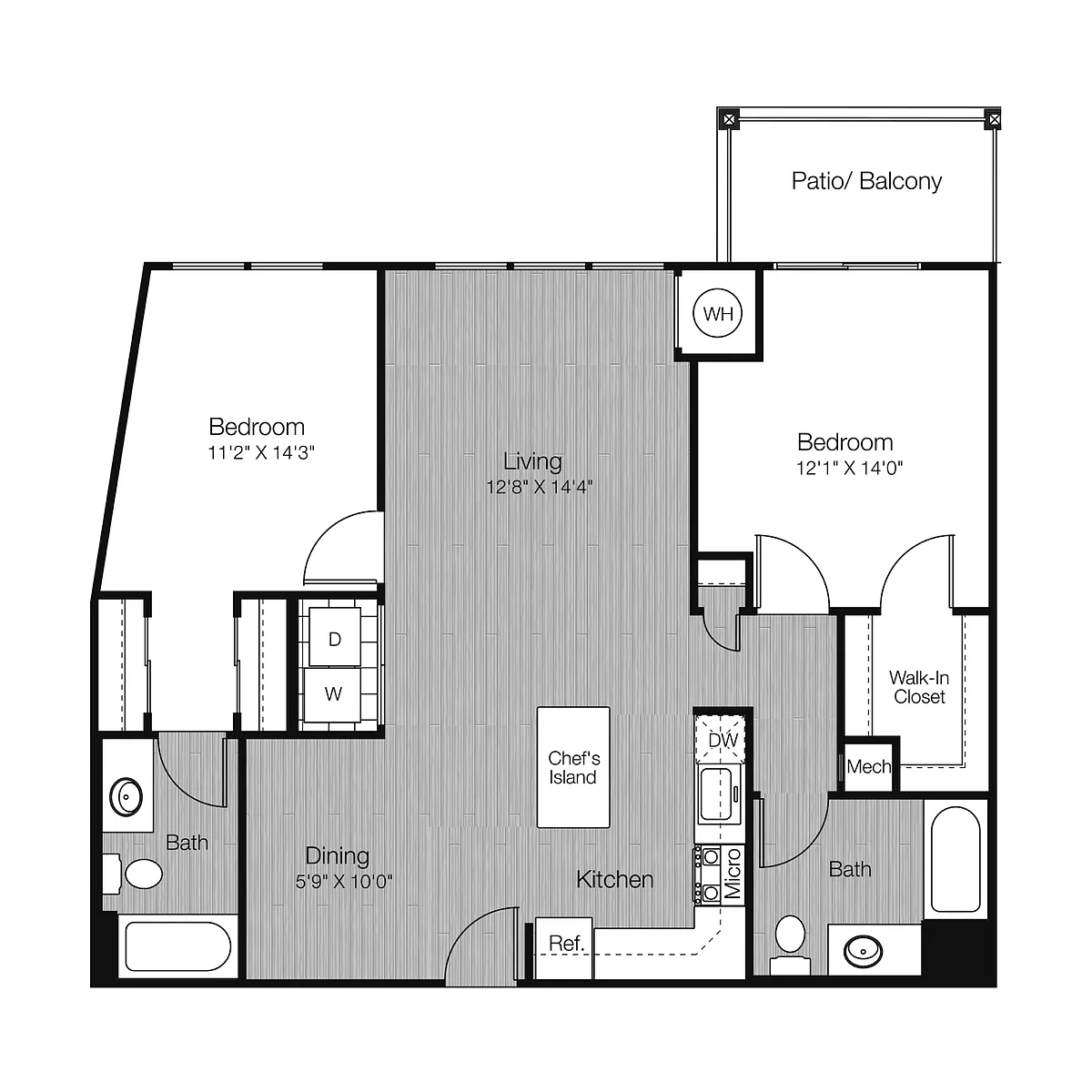 Floor plan 2D2