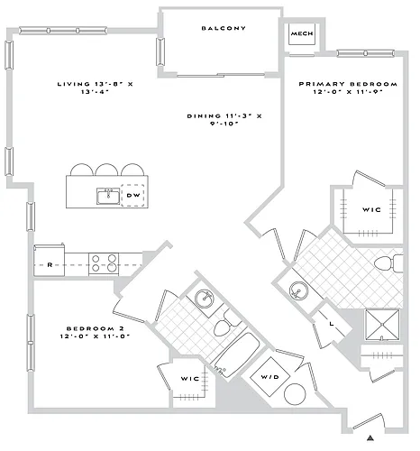 Floor plan B1-B04