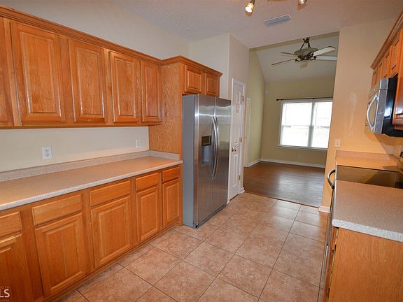 Kitchen with stainless steel appliances