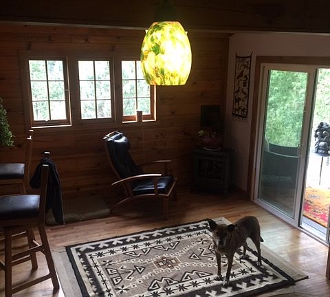 View from stairs