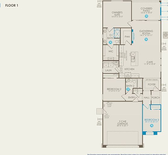 Peak Floor Plan, Quick Move-in Home, Floor 1