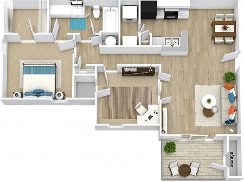 Floor plan Brittany B1A