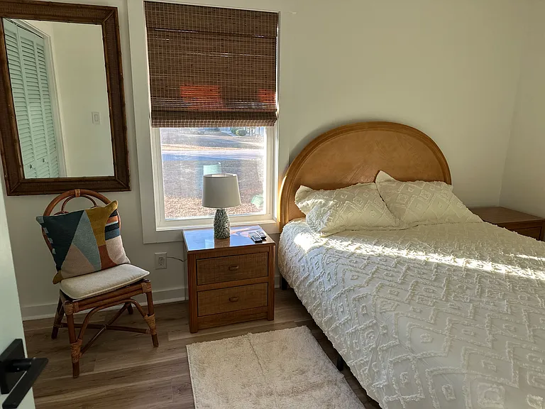 Bedroom with walk in closet