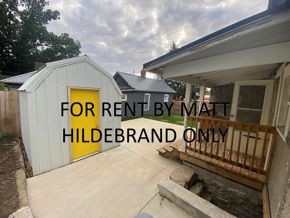 Backyard shed and patio
