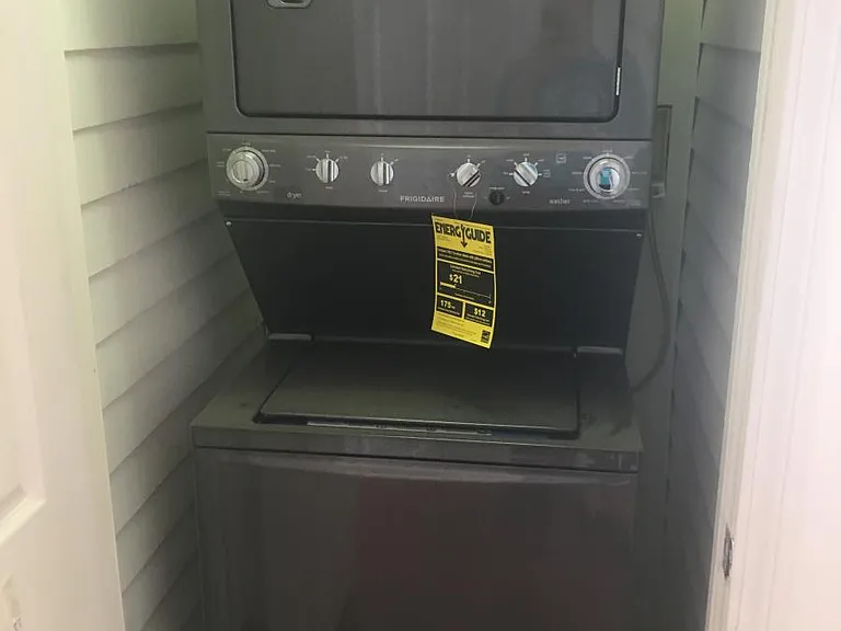 stacked laundry units