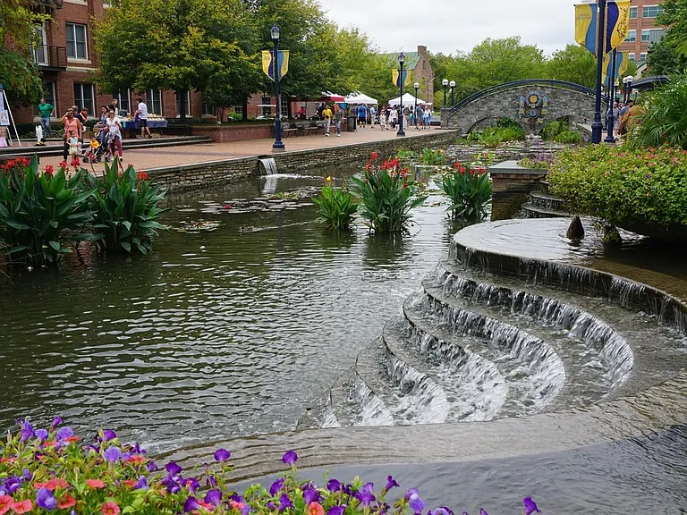 Carroll Creek, just a few steps away.