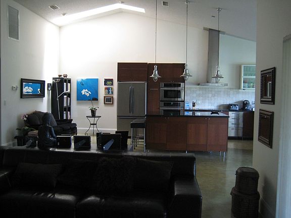 View of kitchen and kitchen's library