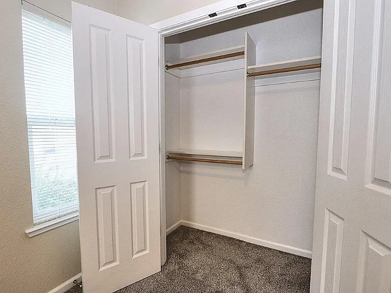 closet in bedrooms