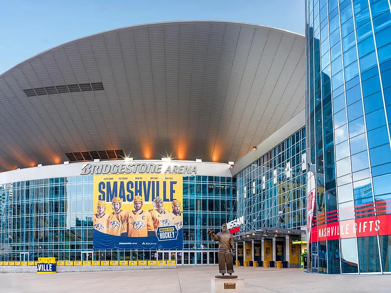 Catch all the action just outside your door at Bridgestone Arena_home to the Nashville Predators and the heart of downtown entertainment.