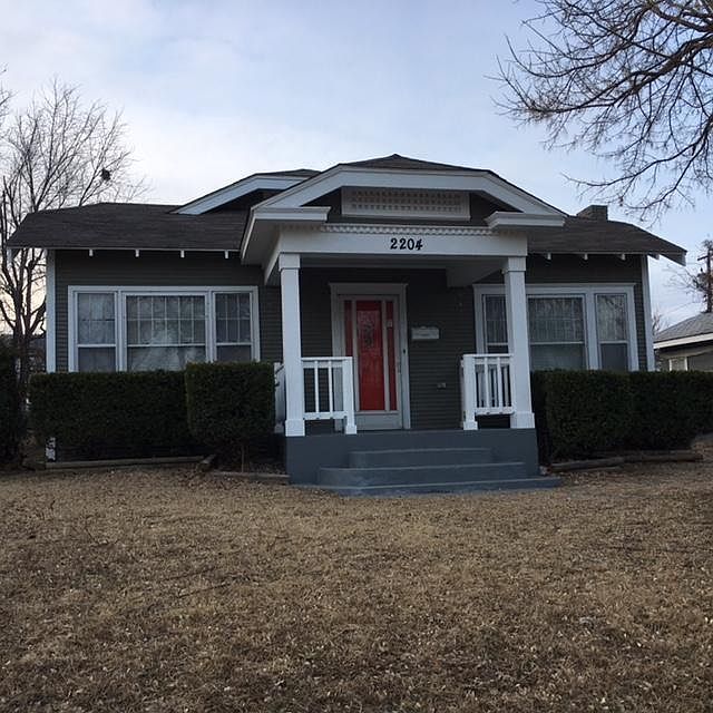 Front of house with large front porch