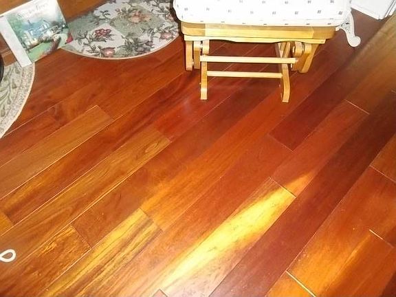 Beautiful hardwood floor.