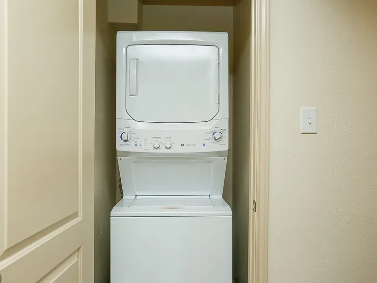 Washer and dryer Included on each unit.