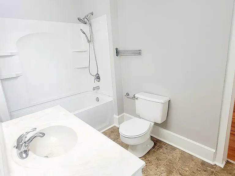 Jack and Jill Bathroom for Bedrooms 1 and 2