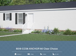 Clayton Anchor 60 (16x60) Plan, Timber Point Mobile Home Community, Ghent, KY 41045