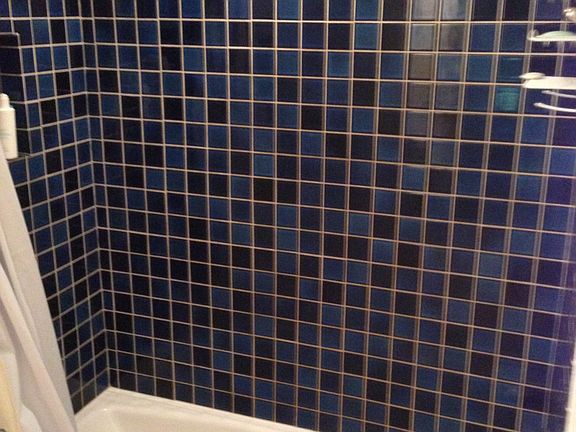 Master bath with tile