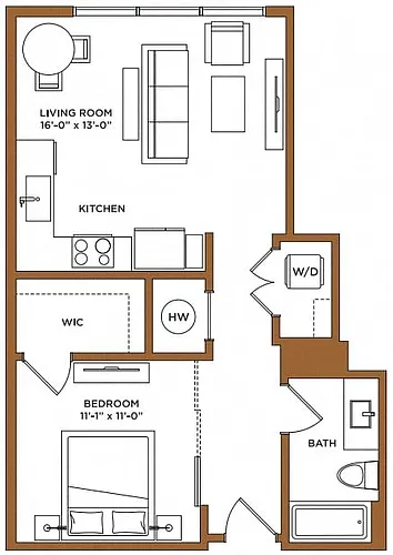 Floor plan Studio-C