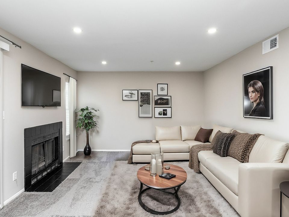 Expansive living areas with accent fireplace and upgraded design