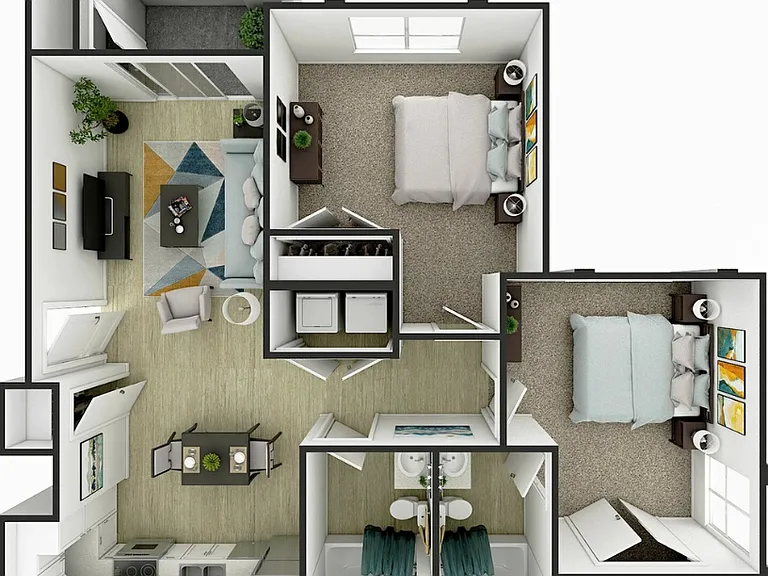 The Basin | 2 Bed 2 Bath | 977 sq ft | Summit on Boulder Apartments in Henderson The Basin | 2 Bed 2 Bath | 977 sq ft | Summit on Boulder Apartments in Henderson