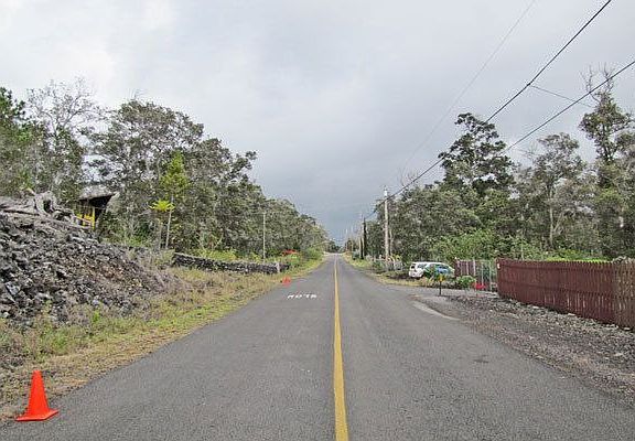 Looking up Kona Drive from left corner of Lot 33.