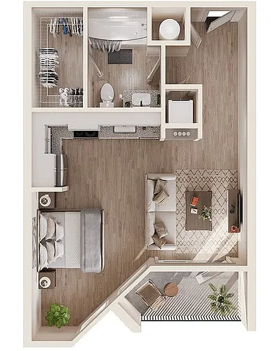Floor plan Studio