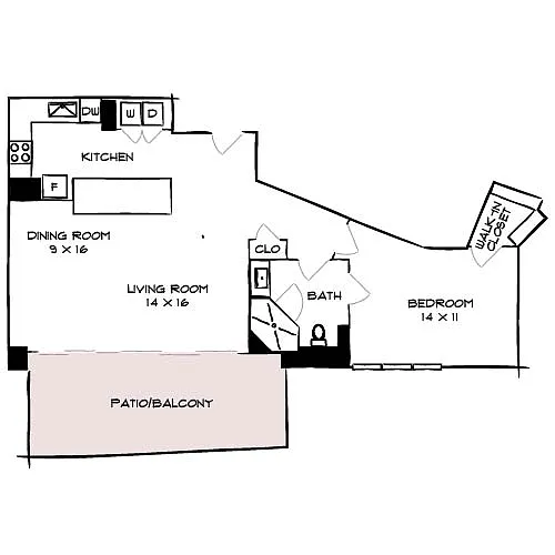 Floor plan Dunes 1G Premier