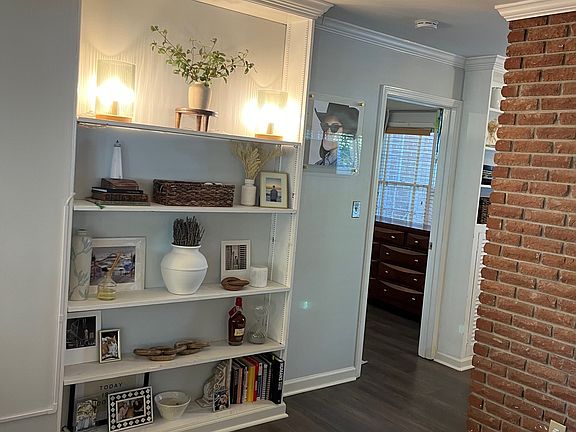 Bookcase in living area