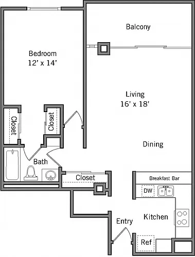 Floor plan 1B