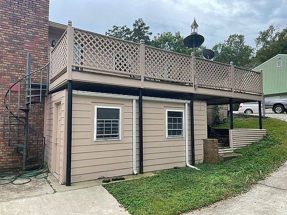 Storage room under deck