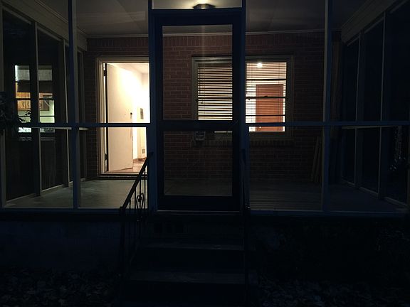 screen porch at night