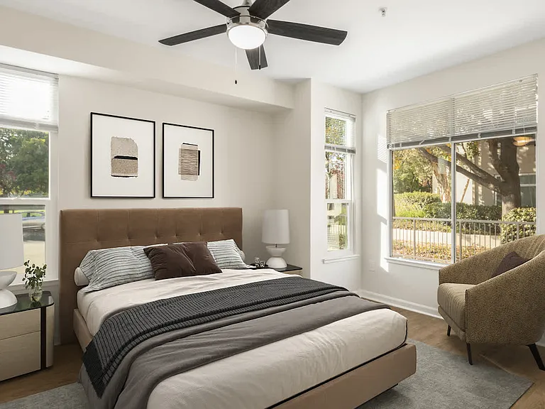 Bedroom with Hard Surface Flooring