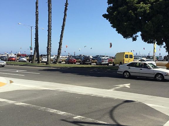 Kite Surfing beach across street