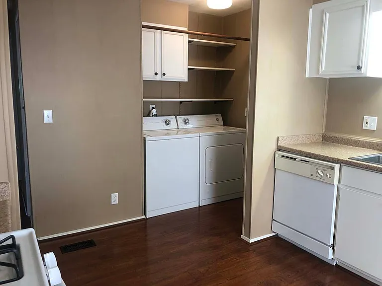 Washer and dryer.
