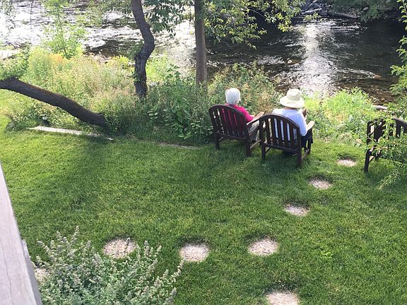 Backyard of Logan River in Summer