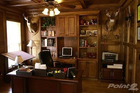 Stately Home Office with Plenty of Storage